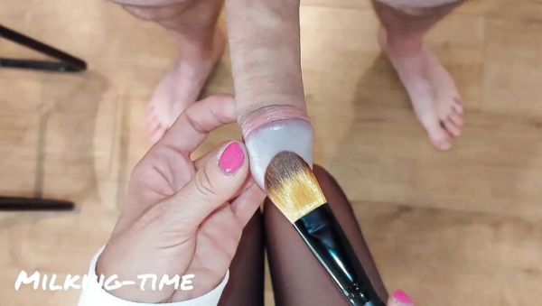 View the HD clip of : Milking Time Handjob Edging with Big Tits British Mature Part 5