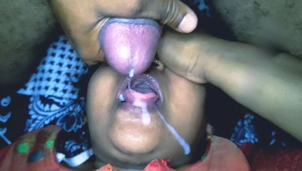 View the complete video titled : Indian Bhabhi Deep Throat Blowjob and Huge Mouth Cumshot