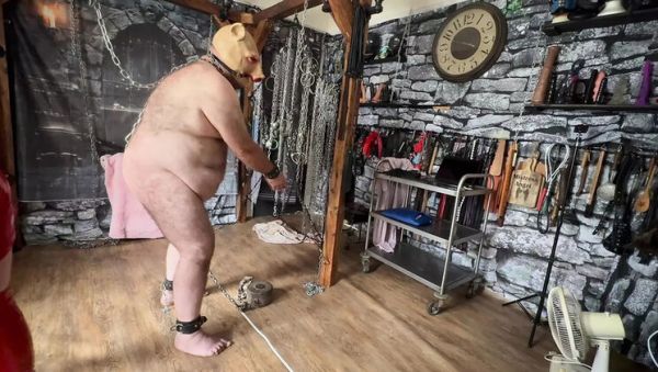 Play the hardcore scene called : Domina Satana Spanking Her Piggy Slave - BBW Femdom Punishment & Humiliation