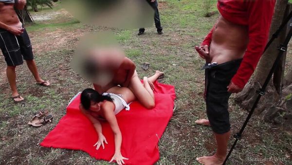 Enjoy watching the uncut video named : Alexandra Wett Public Gangbang: Anal Creampie & Cumshot Compilation in German HD