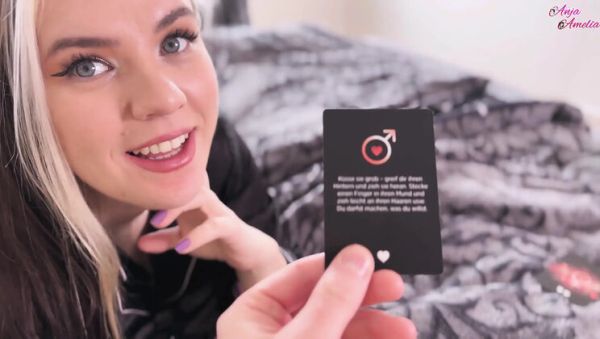 Watch this complete video titled : German Teen Anja Amelia Kinky Game Surprise Creampie Ending