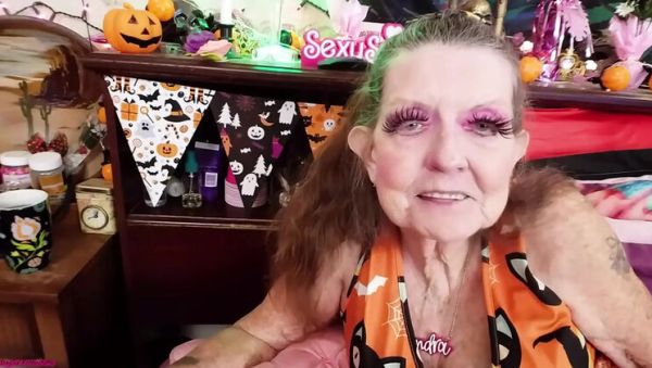 View HD clip titled : Sexy Sandra Halloween ATM Facial with Sir Christopher - Anal Fuck and Dirty Talk