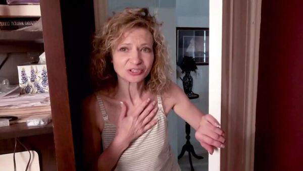 Watch uncut scene : Petite Blonde Slut Tia Stone Shower Blowjob and Fingering