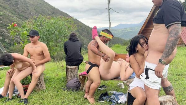 Enjoy watching this HD scene of : Young Latinos Fuck Indian Dwarf Outdoor to Escape Enchanted Lands - Hardcore Anal Sex with Big Tits Latina Teens