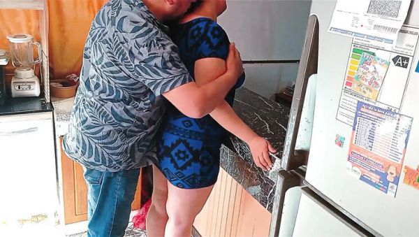 View this complete scene named : Horny BBW Kelly Mom Stepdaughter Fucked Hard by Older Stepdad in Kitchen