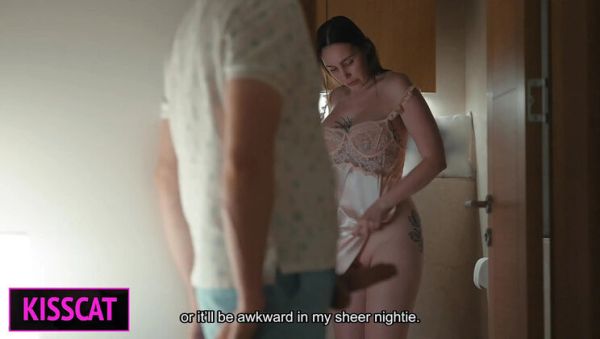 Enjoy watching the full clip called : Step Mom and Step Son Share Hotel Bed - Forbidden Taboo Sex Unfolds