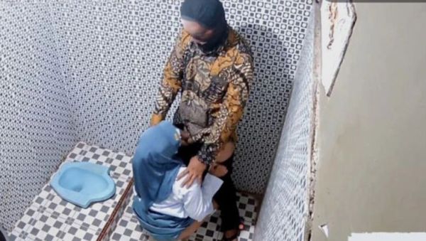 Watch uncut movie titled : Indonesian Hijab Teacher Fucks Student in Public Toilet - Clarelia Jamsen Blowjob Viral