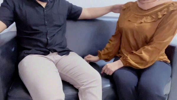 View this full video called : Indonesian Hijab Office Drama: Nadalyne Fucks Manager on Sofa for Salary Raise - Homemade Creampie