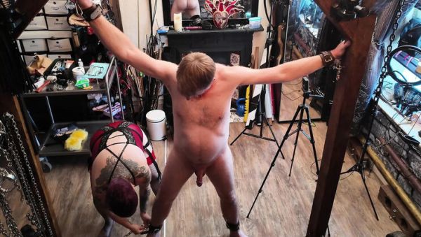 View the uncut clip : Mistress Izar's Latex Dungeon Trip with Bubbles and Slave