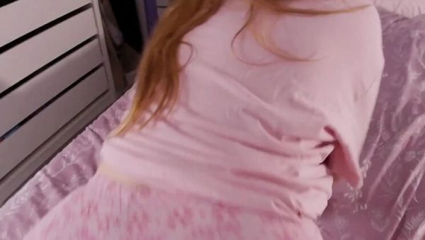 Watch the HD movie named : Morning Face Fuck & Cum on Step Sister's Big Booty - Nini Divine