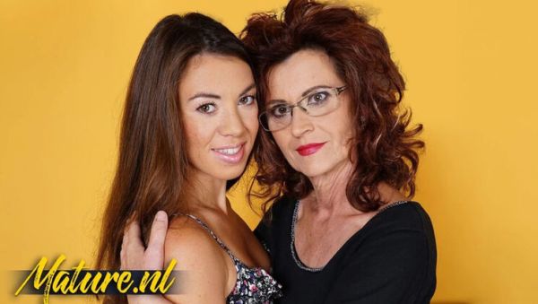 Enjoy watching uncut video of : Hot Granny Mayna May Seduces Teen Tiffany Doll Lesbian Sex