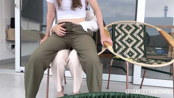 View this HD scene of : Scarlettandc Lesbian Cheating on Husband with Hot Latina - Amateur Homemade Tribbing & Real Orgasm