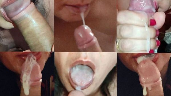 View the complete scene of : Winonna8 MILF Blowjob Compilation - Cum in Mouth & Swallow Every Drop