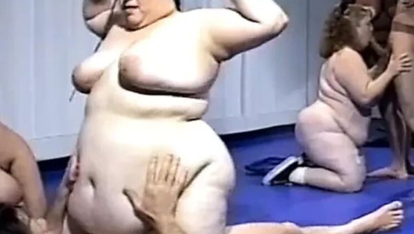 Watch the uncensored clip of : Granny Orgy with BBW Beauties Eating Pussy and Using Dildo