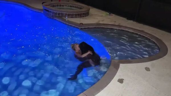 Enjoy watching uncensored movie named : Petite Blonde Bella Bare Double Teamed by Two Black Guys