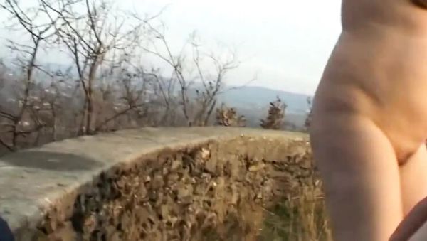 Watch the full clip titled : Real Italian Couple Outdoor Sex Game - Hairy Housewife Titty Fucking in Park