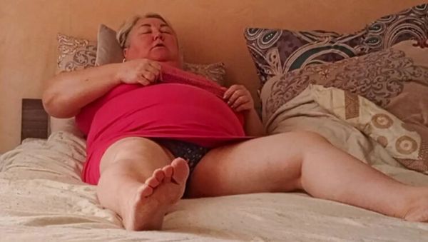 Enjoy watching this HD movie : Stepmom Undresses and Caresses Her Big Natural Tits Solo