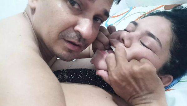 Play uncut video : Hot Latina Wife in Fishnet Lingerie Gets Daily Face Fuck and Cum in Mouth