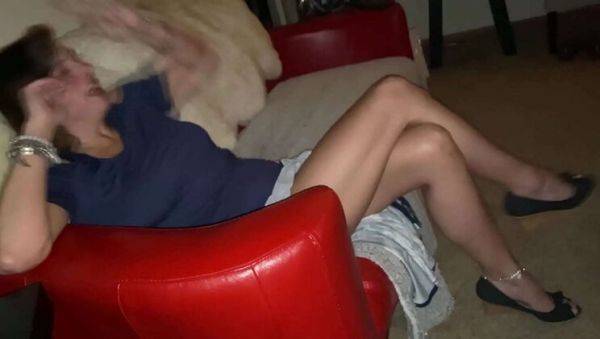 Stream complete scene called : Agness Laughs at Cuckold Donald After He Plays Alone - Amateur MILF Creampie & Femdom Fun