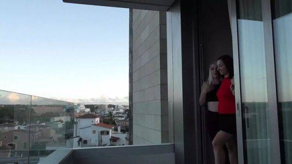 Play uncensored clip called : German MILF Liz Rainbow and Ashley Dark in Hot Outdoor Threesome - Big Cock Action