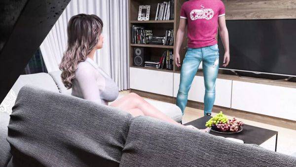 View this complete clip of : Hot MILF and Stepmom Emily in 4K Photoshoot - 3D Animated HD Porn