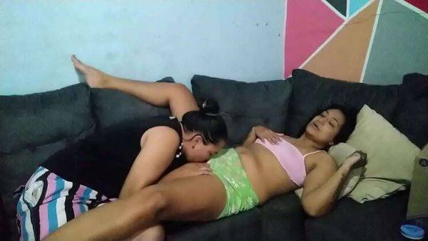 Watch hardcore video titled : Hot Latina Wife Cheats with Lesbian Friend for Intense Pussy Licking and Fucking