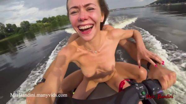 Stream hardcore scene titled : Public Butt Sex Ride On The Jet Ski - Mia Bandini
