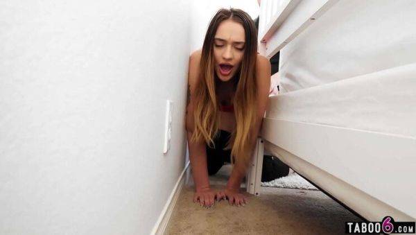 Play this hardcore clip titled : Cute Teen Stepsister Sera Ryder Gets Stuck in Taboo Doggystyle POV with Big Cock