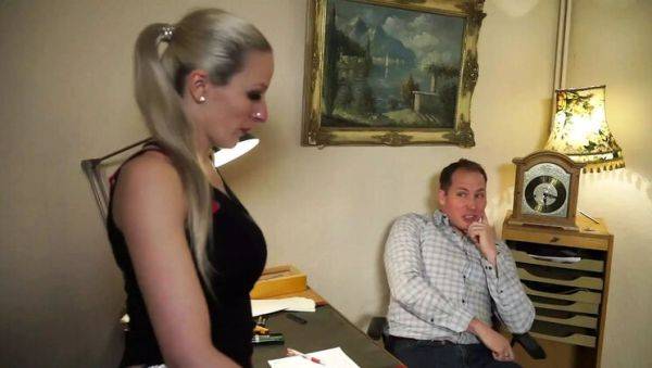 Stream complete clip named : Blonde Office Slut Blanche Bradburry Gets Fucked Hard in All Holes by Horny Boss