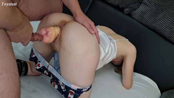 View the full clip called : Hardcore Teen Fucks Girlfriend with Huge Toy - Anya Toystest Takes It Deep