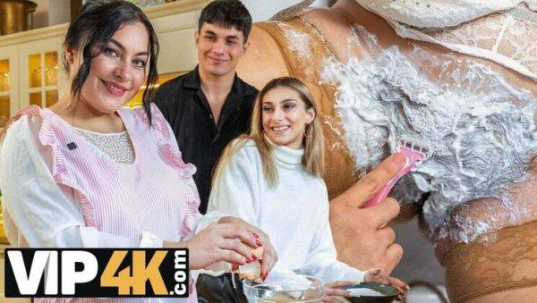 Enjoy watching HD scene titled : Hot MILF Lucka Cherry Shaves Her Hairy Pussy Before Wild Bathroom Sex With Young Stud