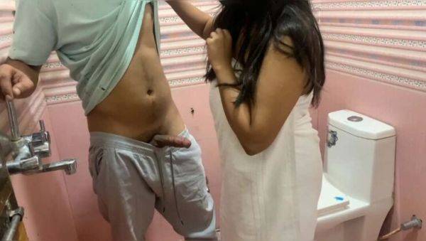 Watch this complete video called : Lonely Girl Calls Plumber for Bathroom Sex with Shamir Sikandar