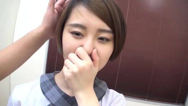 Enjoy watching uncut video of : Japanese Schoolgirl Mana Imori in Uniform - Naive to Naughty Blowjob