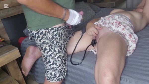 View uncut clip named : A Lot - Inflatable Dildo Makes Her Cum