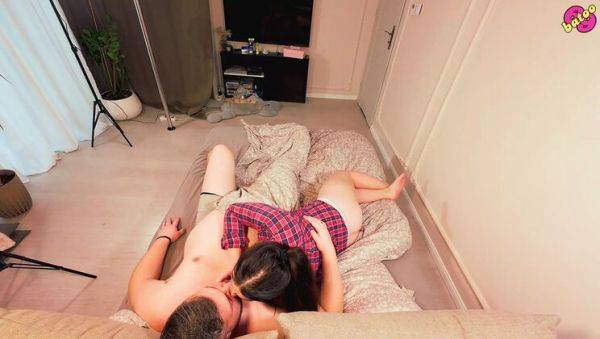 Enjoy watching this HD movie named : Hot Young MILF Sucks Cock and Swallows Cum While Humping to Orgasm