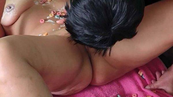 Stream hardcore scene called : Big Tits MILF Garabas and Olpr Enjoy Oral Fun on Coral Beach in 4K