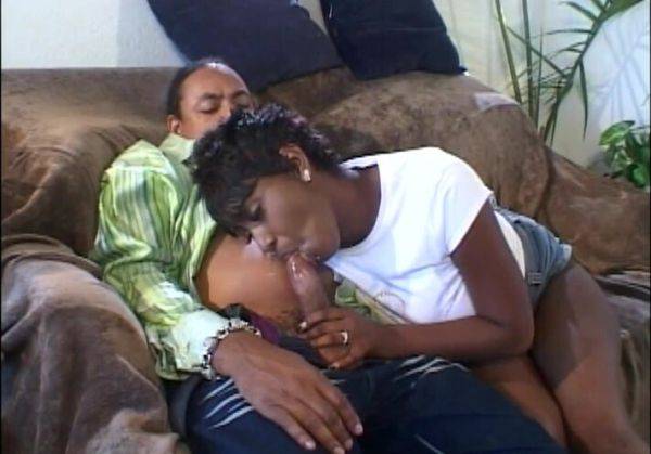 Stream uncut movie named : Ebony beauty gives it a nice shine ahead of getting fucked