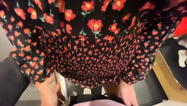 Enjoy watching uncensored scene called : Teen Addy Broke Gives Sloppy Blowjob and Swallows Cum in Shopping Center Locker Room