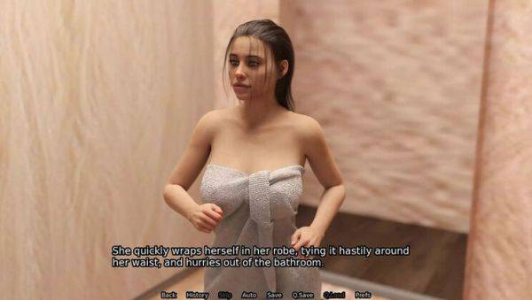 Enjoy watching the full clip : Evelyn's Robe Drops - Mr. Thompson Sees Her Naked - Cheating Housewife Story - American MILF