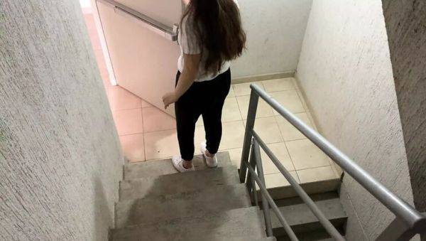 Enjoy watching full movie titled : Hot Blonde Natasha Bull Sucks Dick on Public Stairs - Outdoor Blowjob & Cumshot