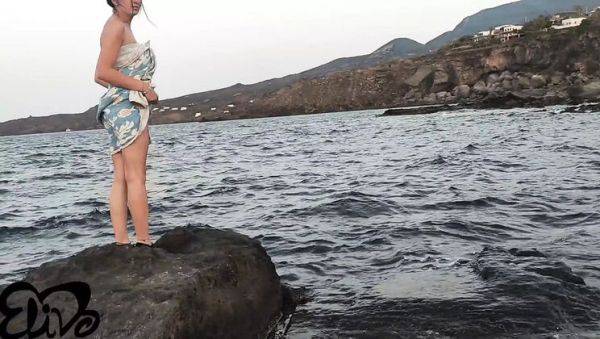 View the full scene called : ElivaLove Outdoor Fuck: Fish Food Fantasy in HD