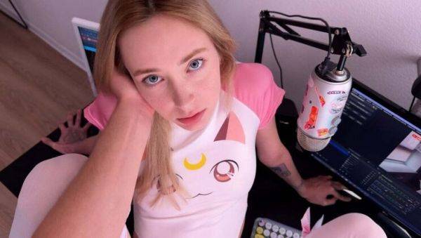 View the uncensored scene called : Blonde Stepsister Caught on Webcam - Tiny Teen Loly Nebel in Hot POV Doggystyle