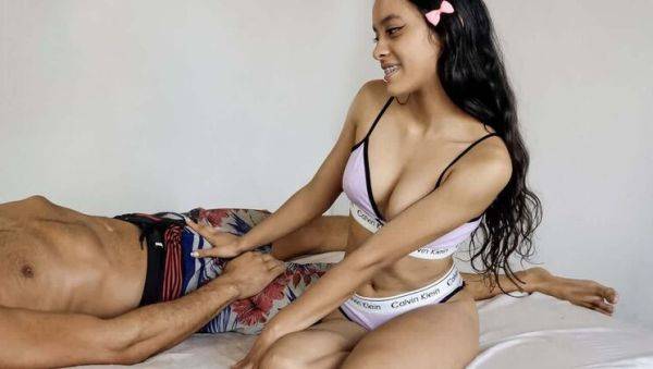 Stream this HD video of : Hot Colombian Teen Seduces White Tourist for Rough Anal Sex