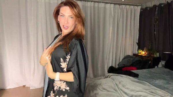 Play this hardcore movie : Redhead MILF TrophyWifeNat Teases in HD Solo JOI with Big Tits