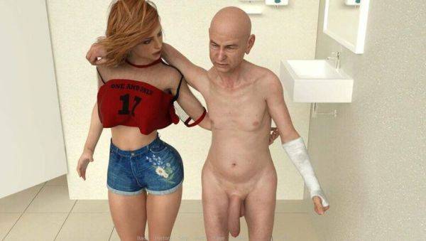 Enjoy watching this complete scene titled : Violet Seduces Herold's Huge Cock in New Neighborhood - Uncensored American Housewife Cheating Story