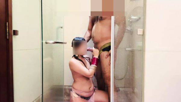 Watch the hardcore scene named : Desi Bhabhi Enjoys Colorful Shower Fun with Sexy Sister-in-Law - Indian Hotwife Roleplay