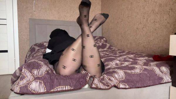 Play the full scene called : Horny MILF Stepmom Lux Eva in Sexy Pantyhose Fetish - Big Ass & Natural Tits