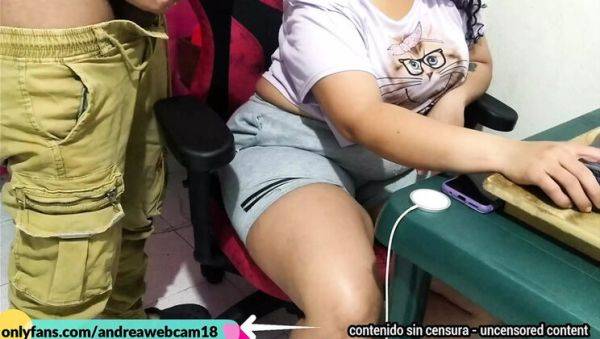 View this uncensored scene : Curly Hot Wife Fucks Stepuncle While Studying - Rough Family Taboo Sex