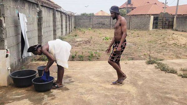 Stream full clip named : Naughty Wife Gets Fucked Doggystyle By Neighbor's BBC - Almost Caught Cheating!