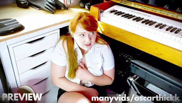 Play uncensored scene called : British Schoolgirl Shannon Huxley Dominated by Oscar Thickk in Boot Room Fetish